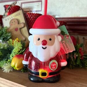 Light-Up Red Santa Holiday Tumbler - Brand Unspecified
